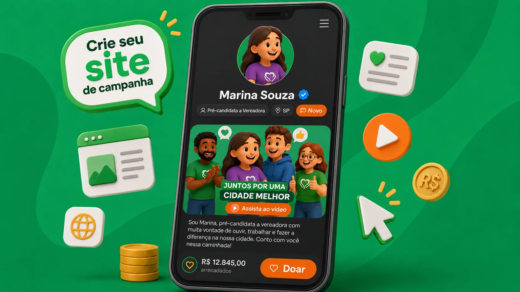 Site completo de campanha