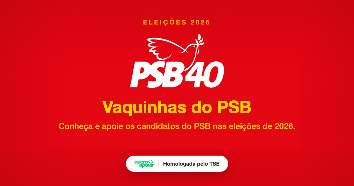 Psb Editz Vaquinhas do PSB | QueroApoiar
